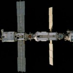 Figure 2: The ISS moves into position for docking with Space Shuttle Endeavour (STS-97). Most of the station's components are visible in this image. The space station in the plot is the same as in this image (12/2000).