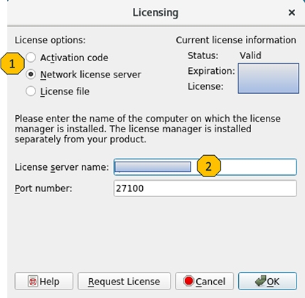 Tecplot 360 licensing window